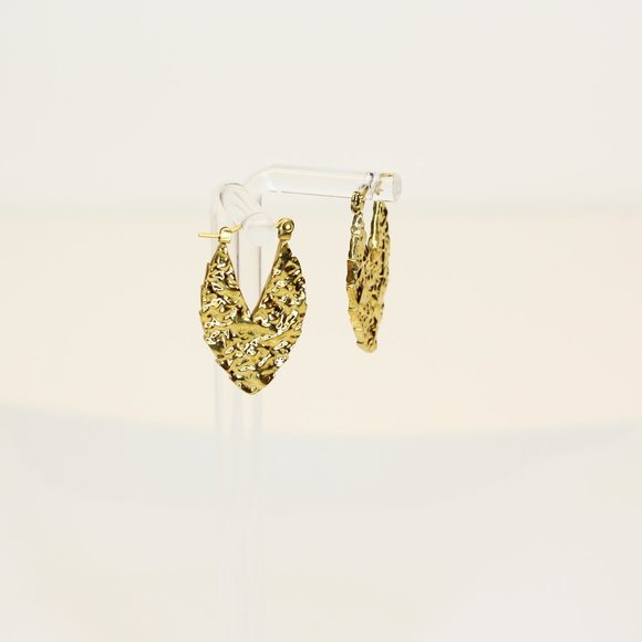 Earrings / 100% stainless steel / gold-plated / hypoallergenic - Picture 6 of 7